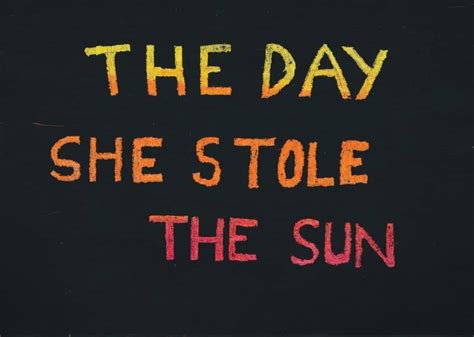 The day she stole the sun by the students at Cobargo Public School