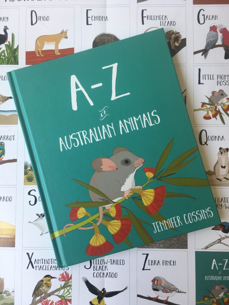 A-Z of Australian animals by Jennifer Cossins.