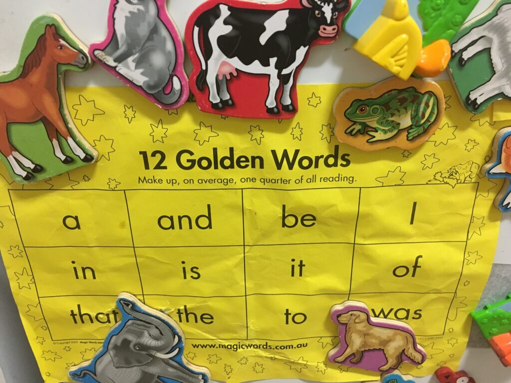 Those things called sight words…