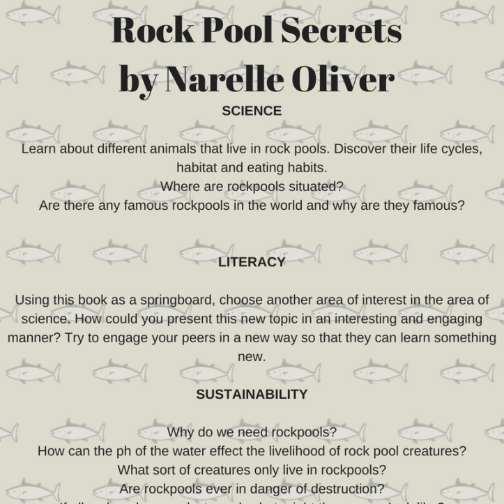 SCIENCELearn about different animals that live in rock pools. Discover their life cycles, habitat and eating habits.Where are rockpools situated?Are there any famous rockpools in the wor